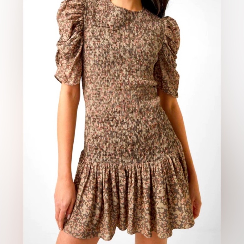 French Connection Smocked Mini Dress